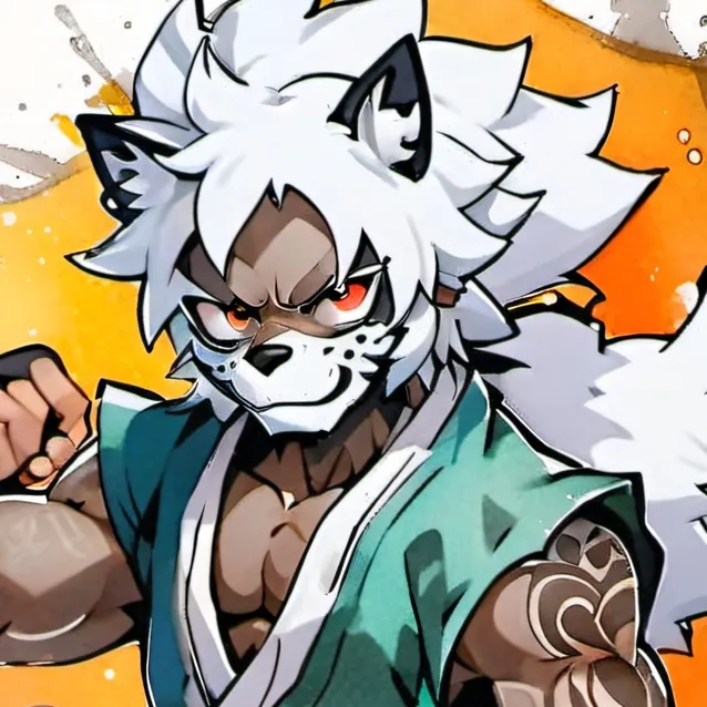 chat with ai character: Leon lobo blanco 