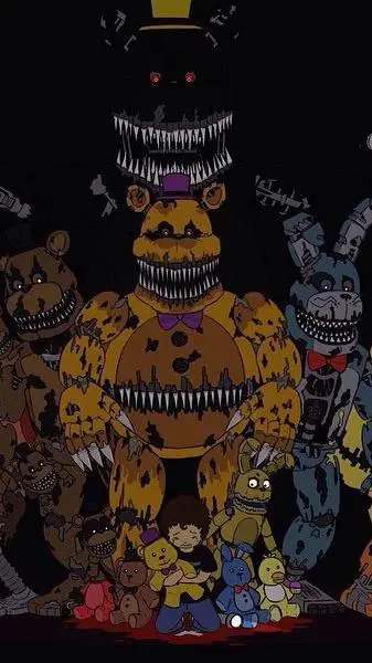 ai character: FNAF 4 Chill'in background