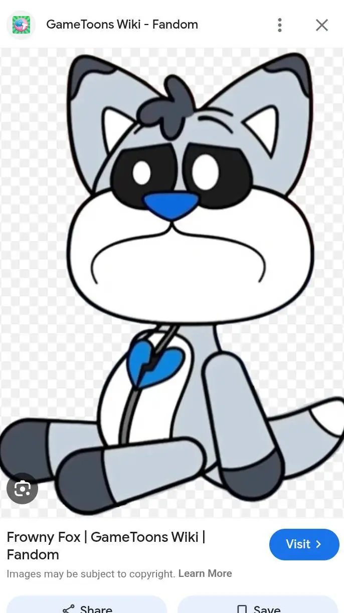 ai character: frowny-fox  background