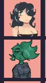 ai character: della and Bella background