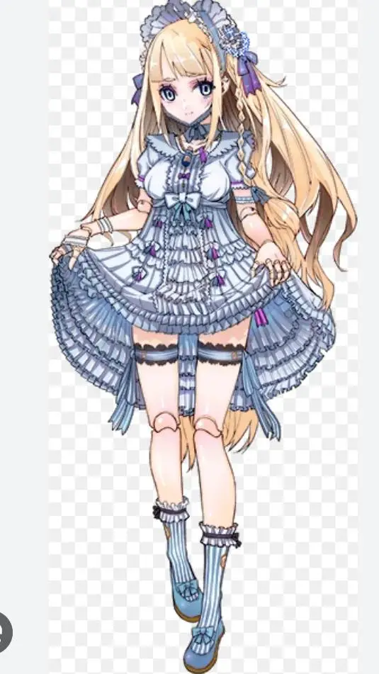 ai character: anime doll background