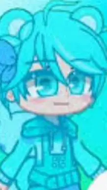ai character: sky blue 💙Ⓜ️🪻☺️ background