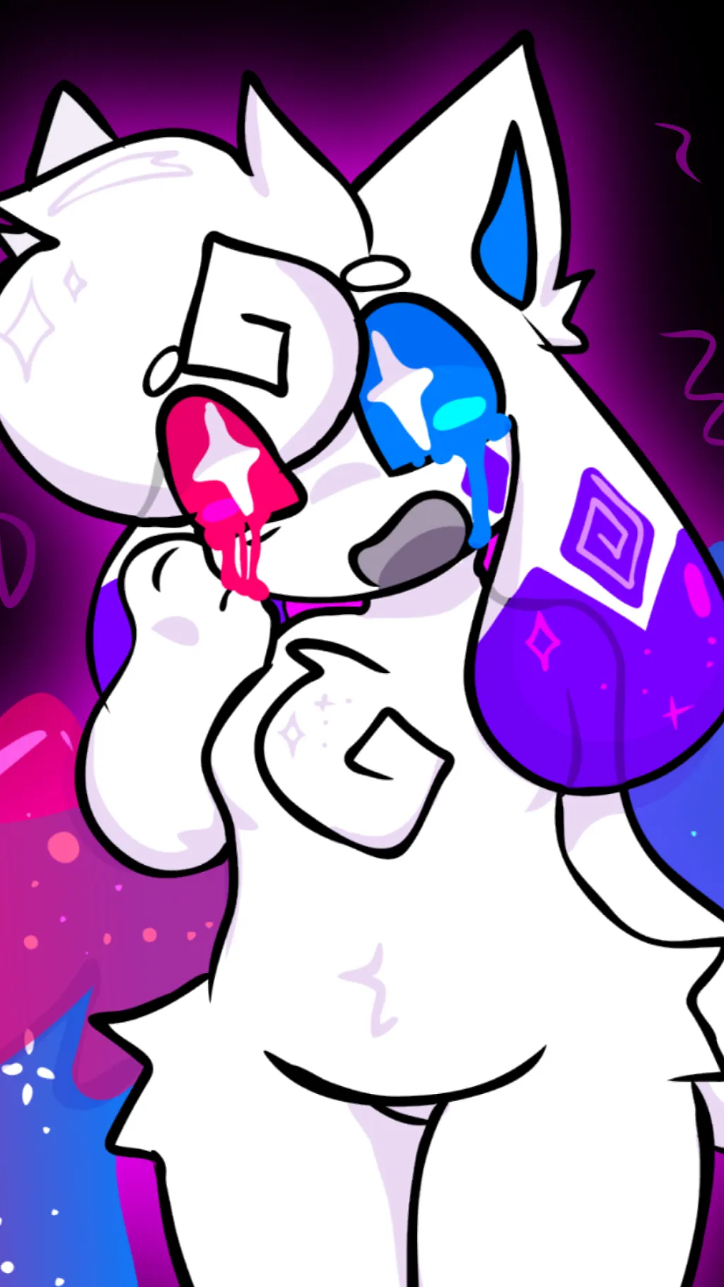 ai character: Kittydog background