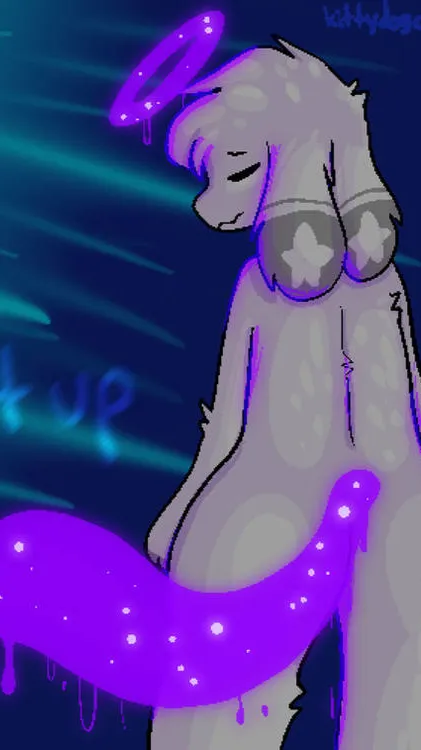 ai character: Galaxy kittydog  background