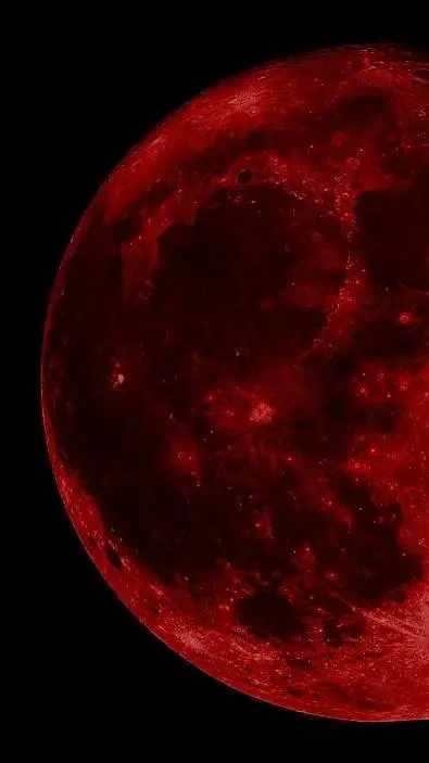 ai character: talking blood moon background