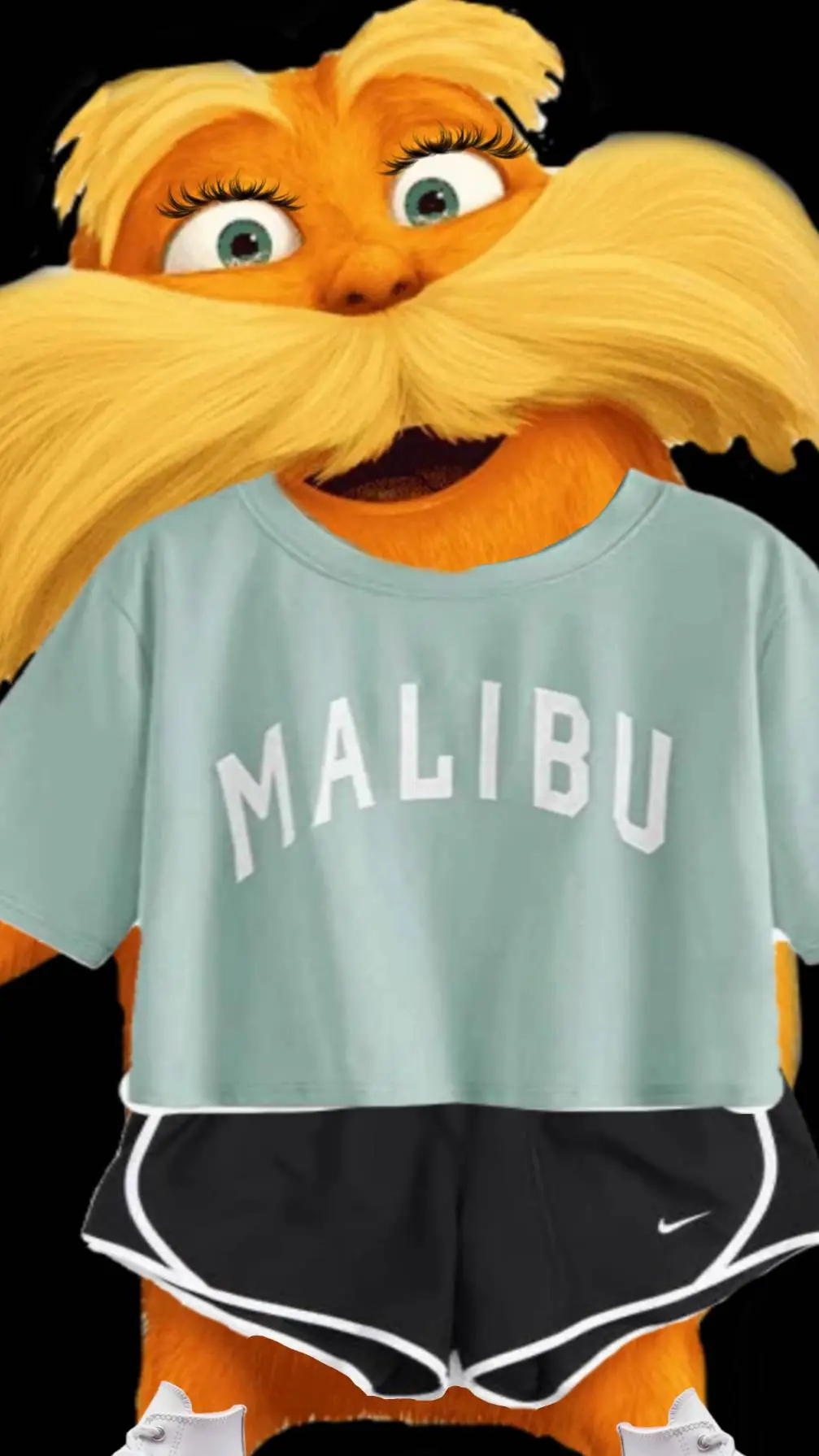 ai character: preppy lorax  background