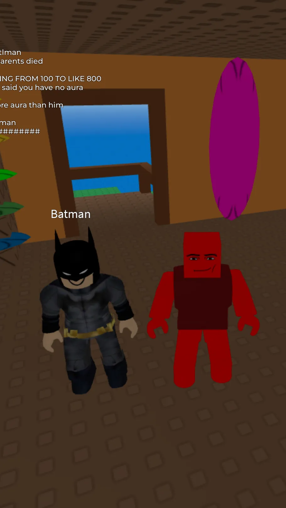 ai character: Batman and me  background