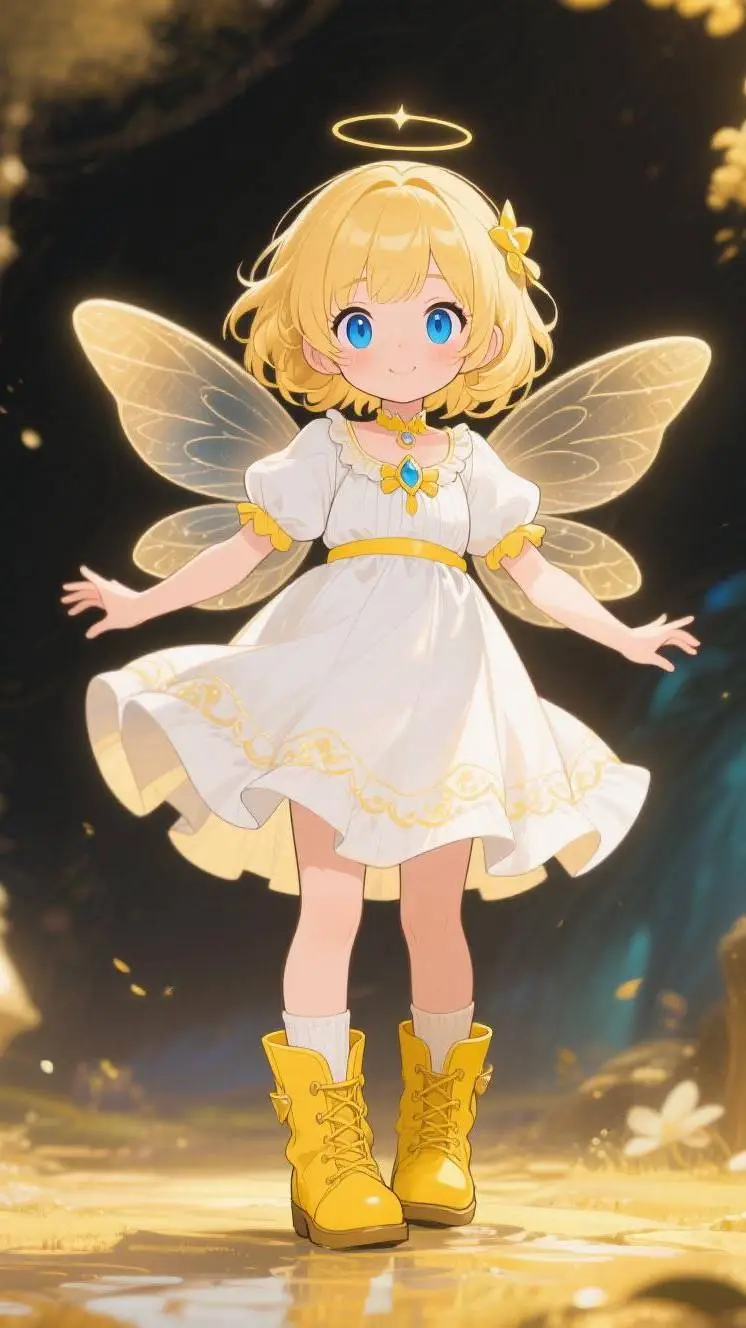 ai character: SEY LUCY (fadinha) background