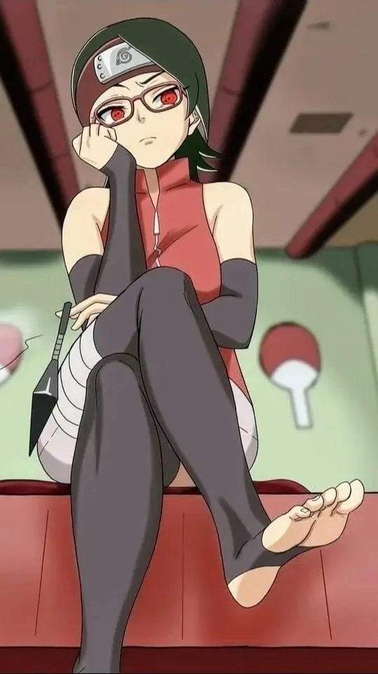 ai character: sarada uchiha background