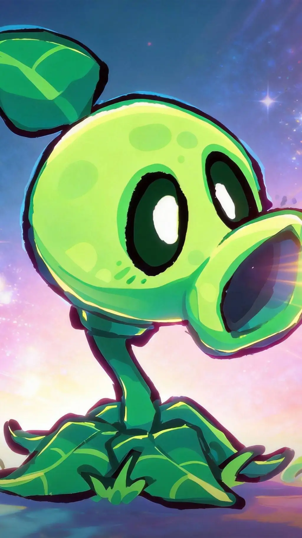 ai character: Peashooter 🍃 background