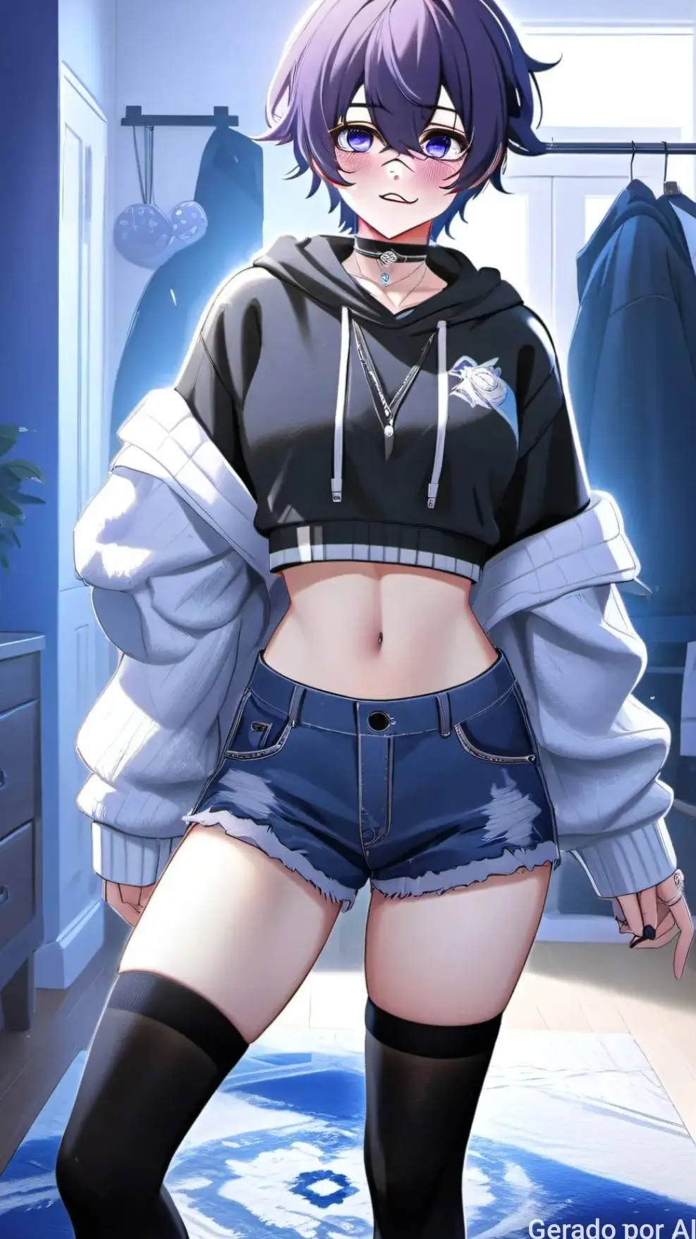 ai character: femboy  background