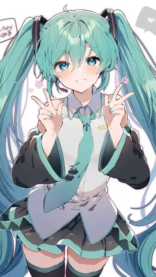 ai character: Miku background