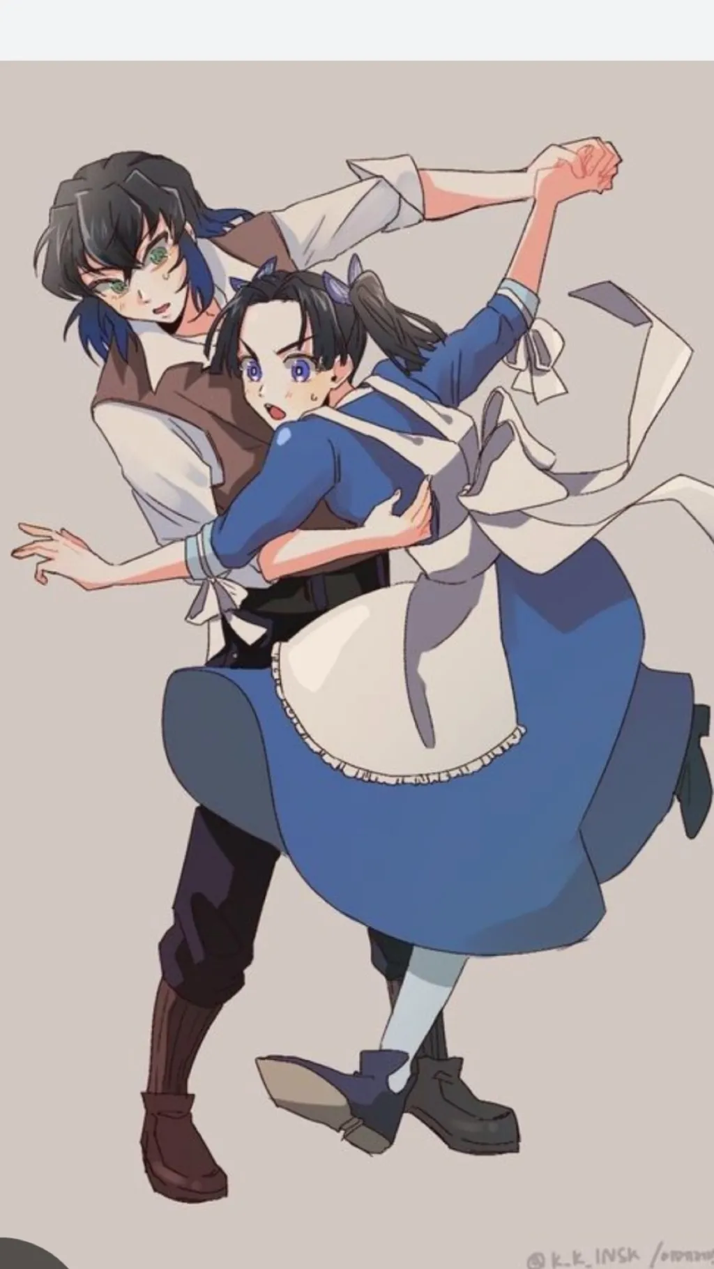 ai character: aoi x inosuke background