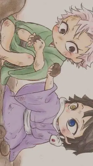 ai character: sanemi,obanai bebe background
