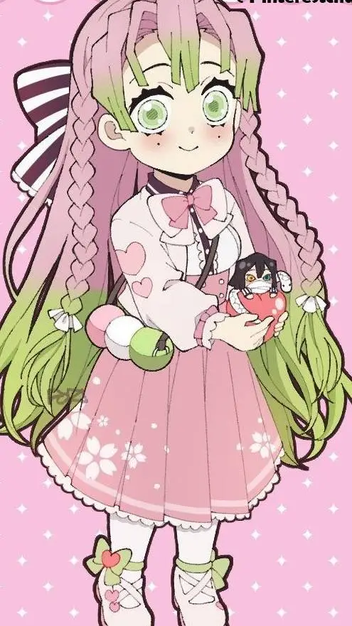 ai character: Mitsuri Kanroji background