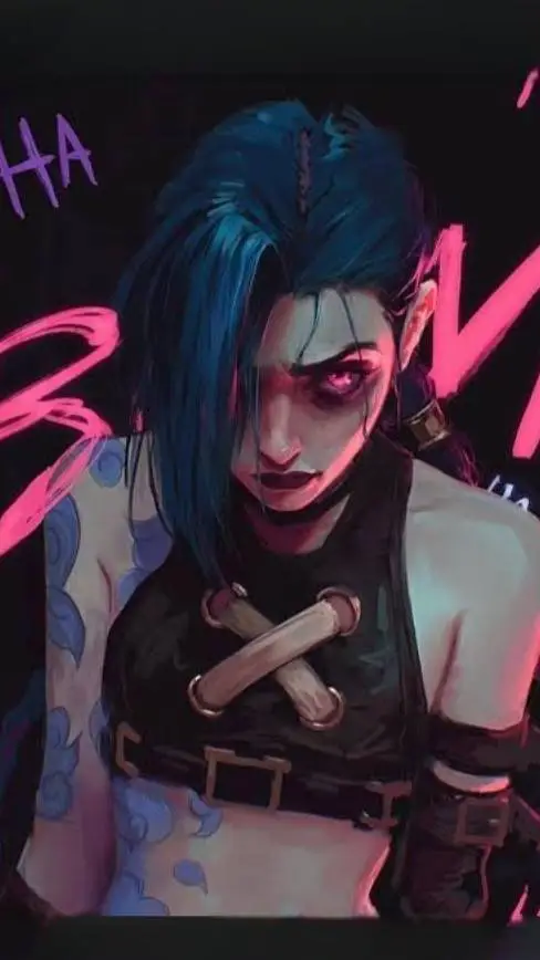 ai character: Jinx😜 background