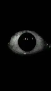 ai character: creepy eye background