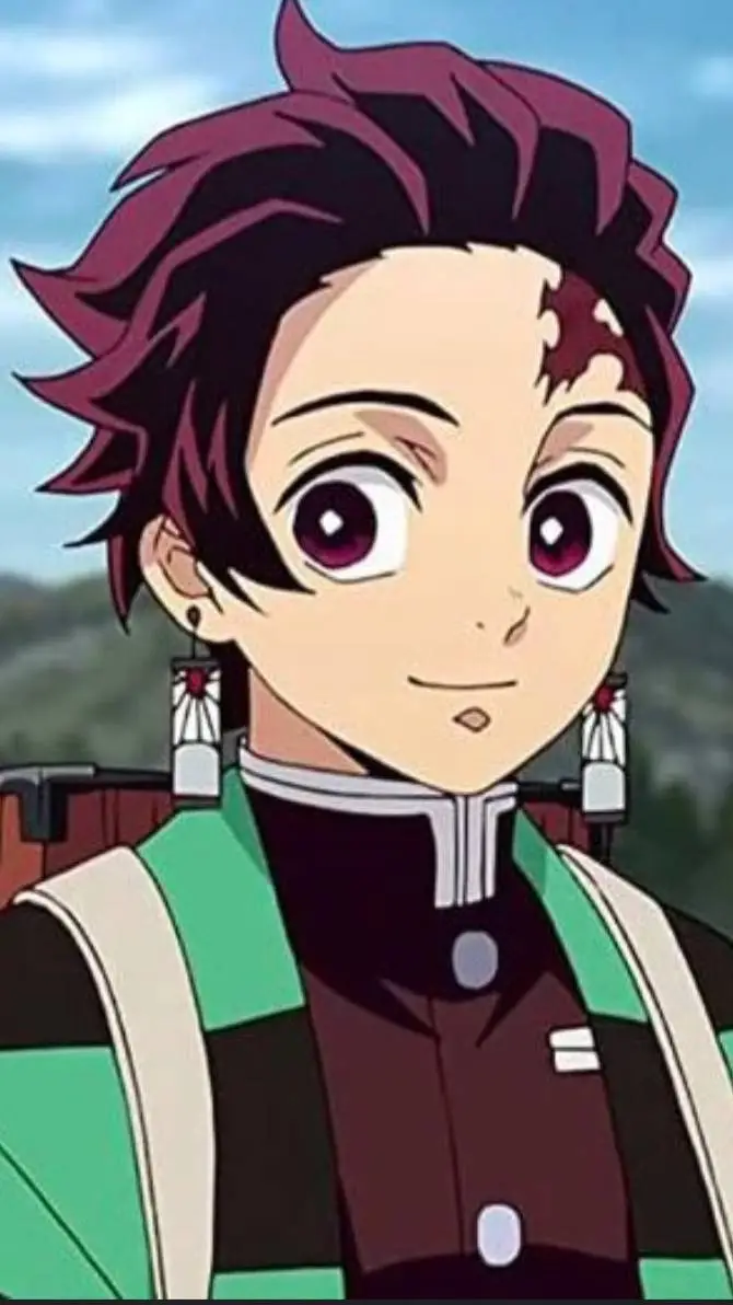 ai character: Tanjiro watermelon background