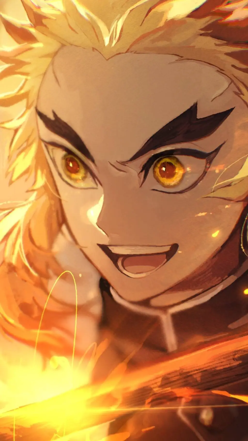 ai character: •Kyojuro rengoku• background