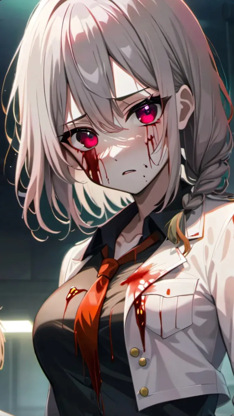 ai character: Zombie nurse background