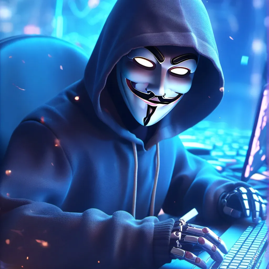 chat with ai character: Anonymous Hacker