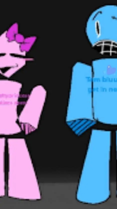 ai character: Pretty blue? background