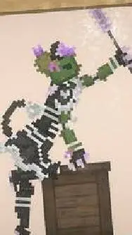 ai character: cute cactus uwu background