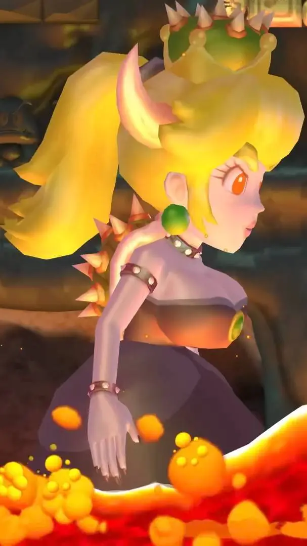 ai character: Bowsette background