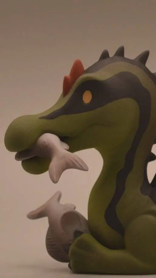 ai character: Pet Spinosaurus background