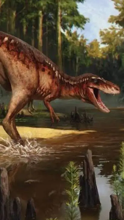 ai character: Juvenile T-rex  background