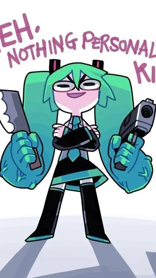 ai character: hatsune miku background