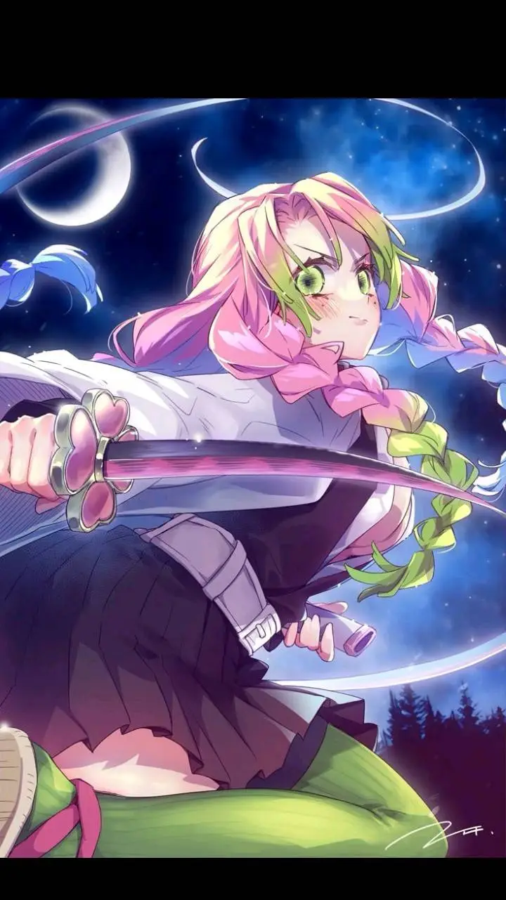 ai character: Mitsuri  background