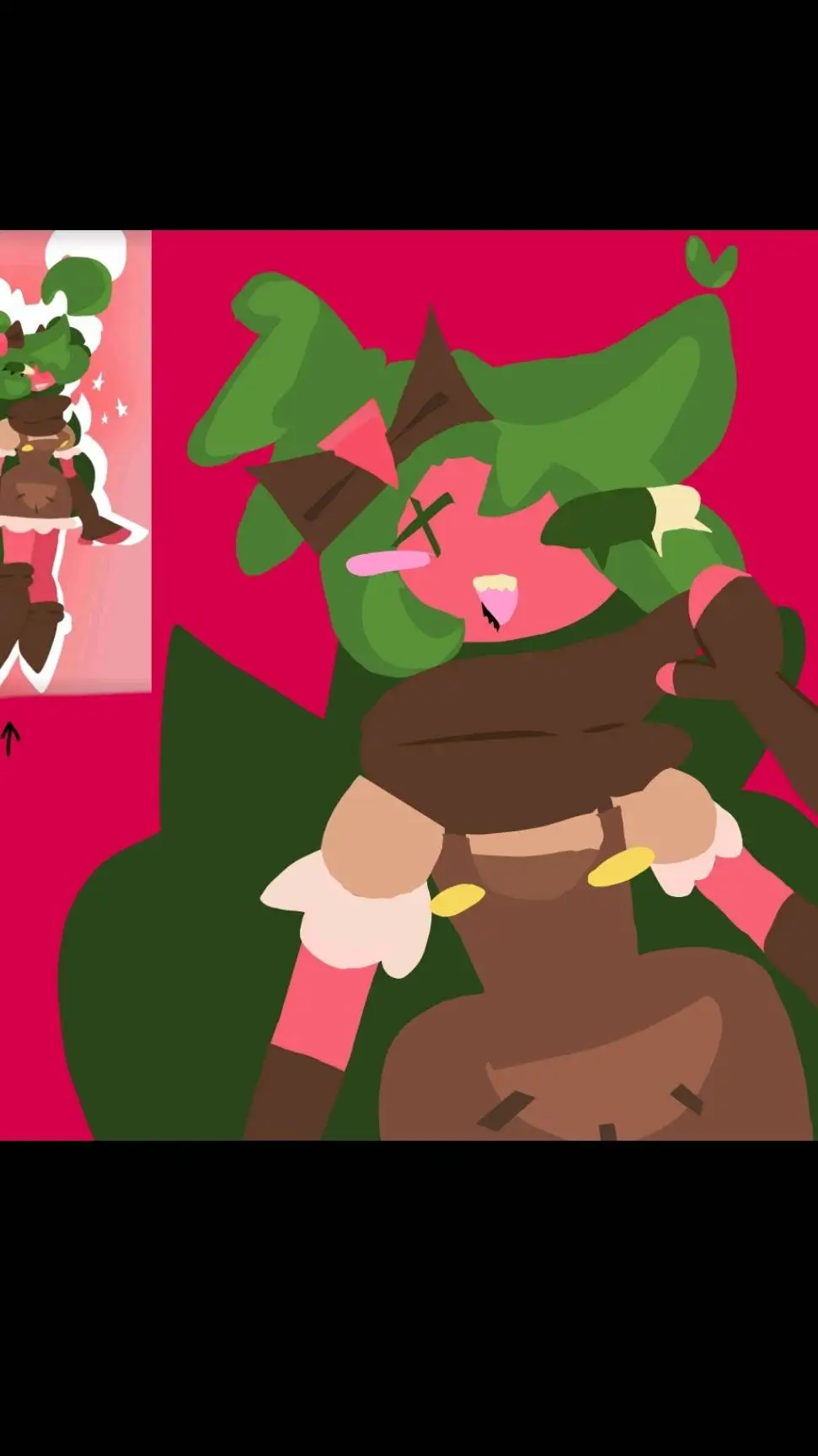 ai character: my wife raspberry background