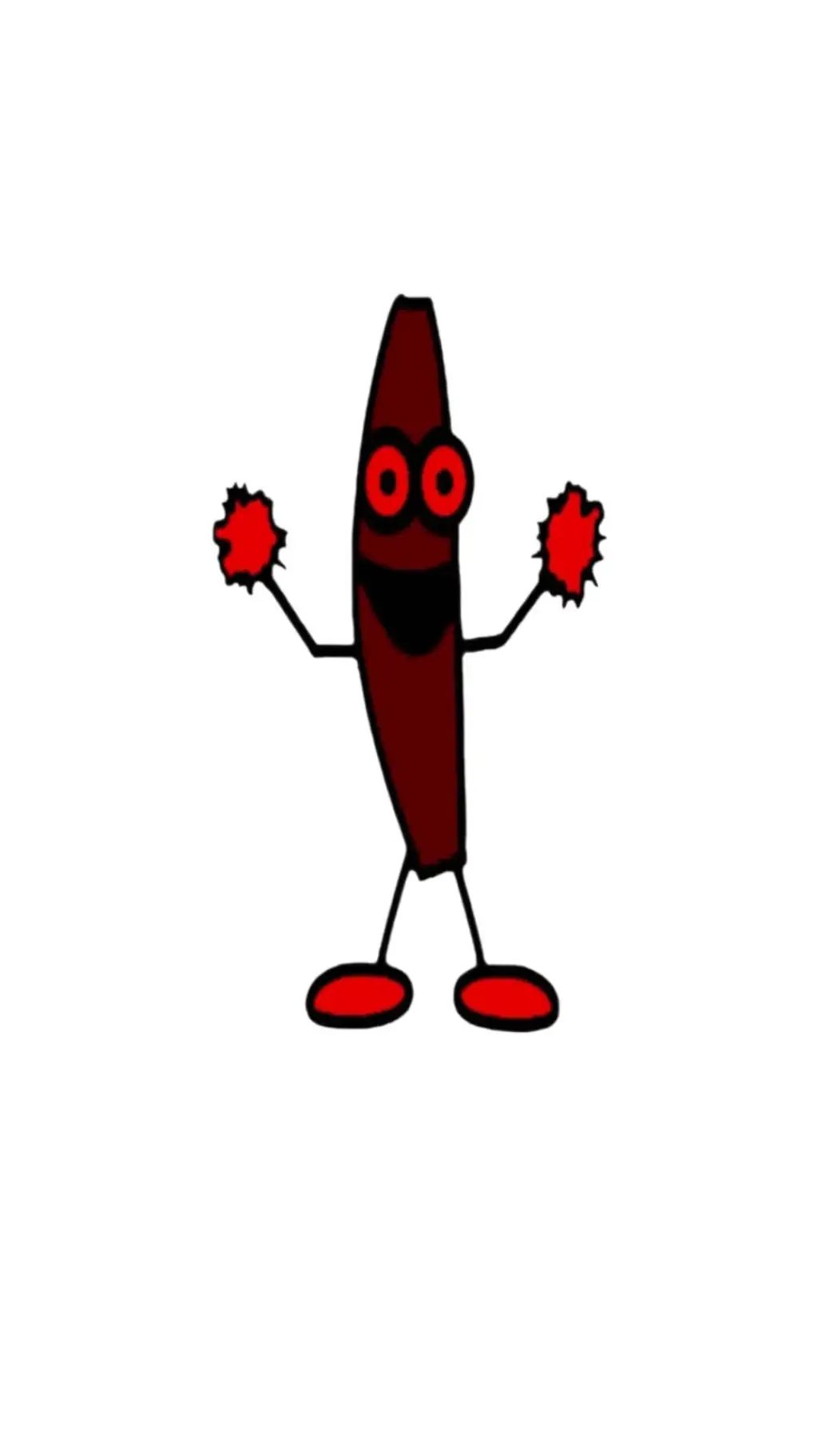 ai character: nightmare banana  background