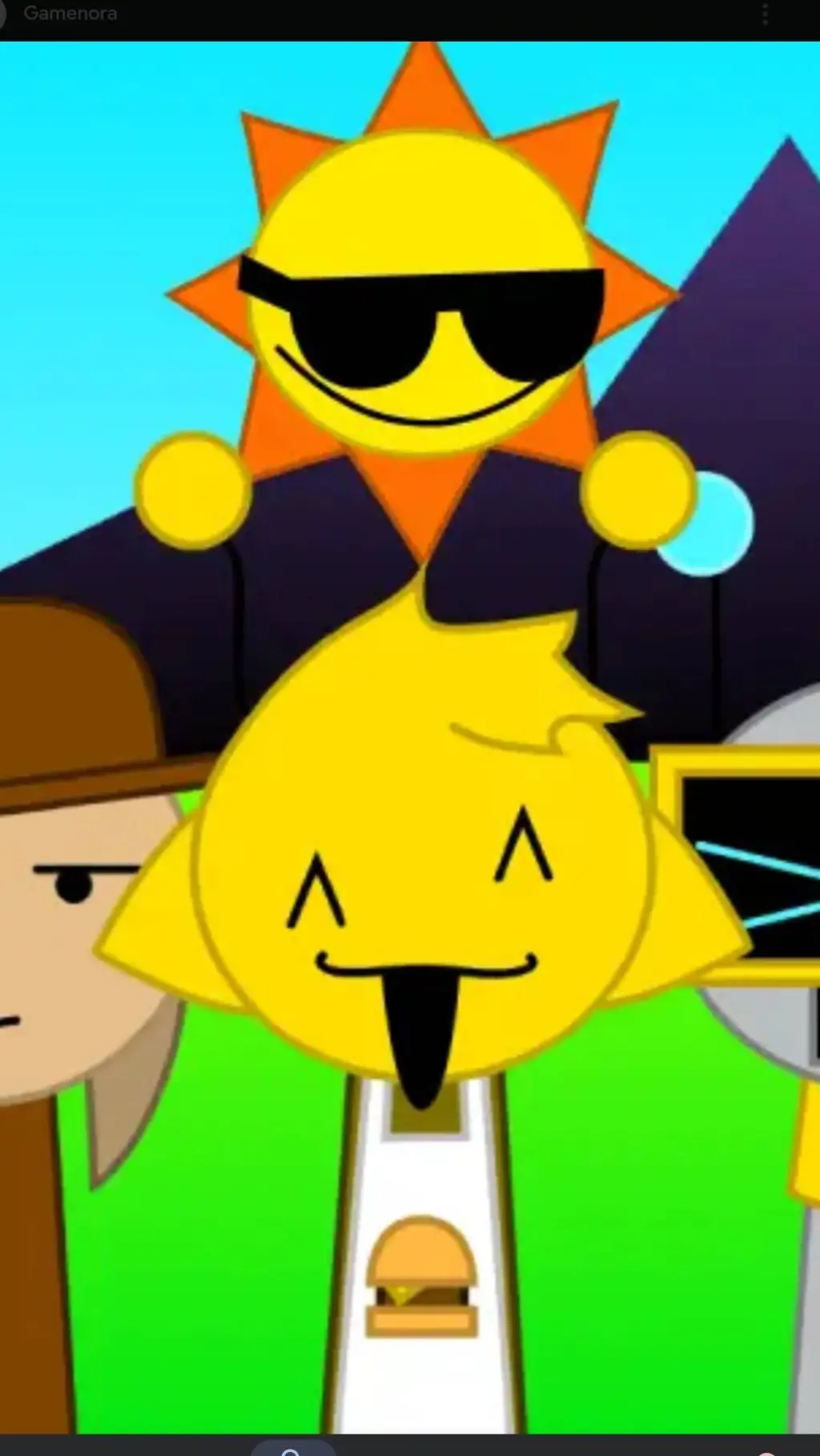 ai character: Sprunki background