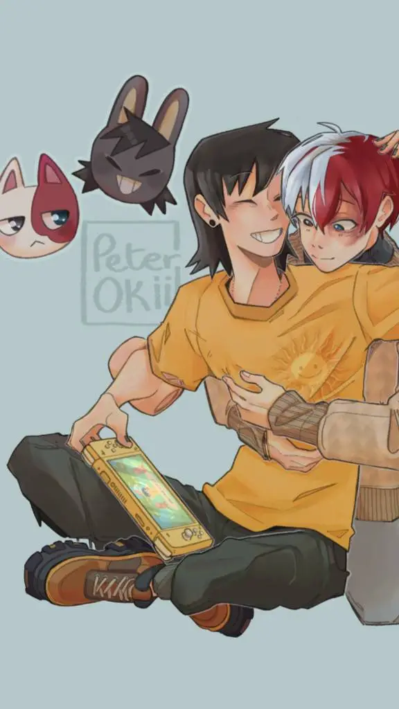ai character: Shoto Todoroki  background