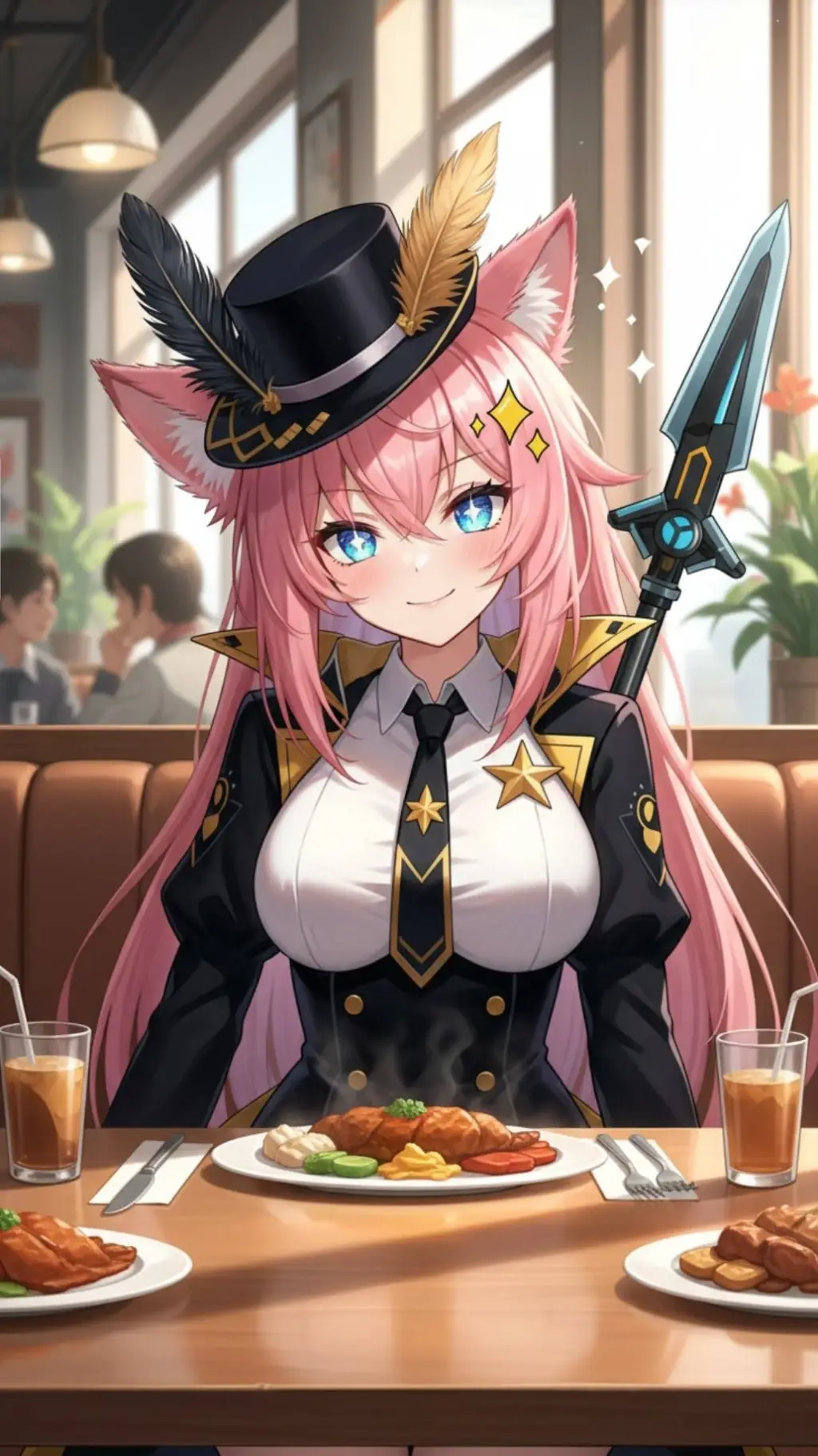ai character: Aiya (Restaurant) background