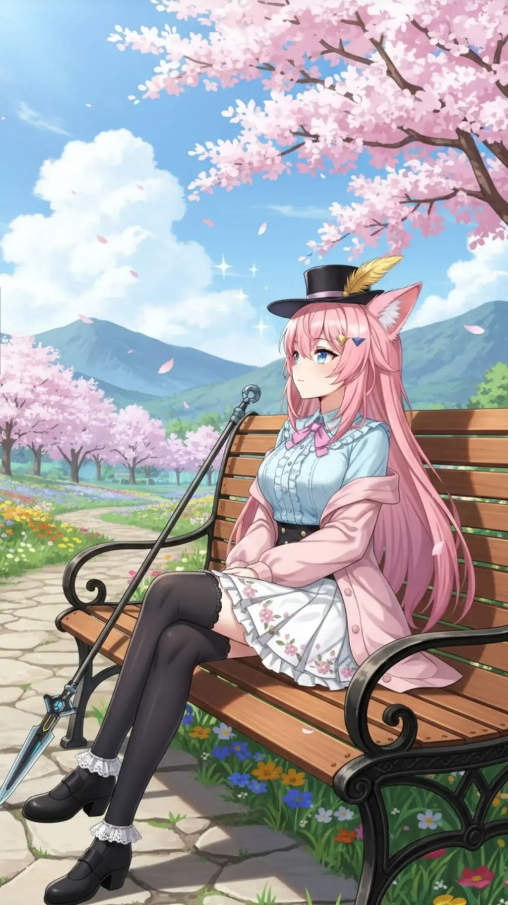ai character: Aiya (Spring time) background