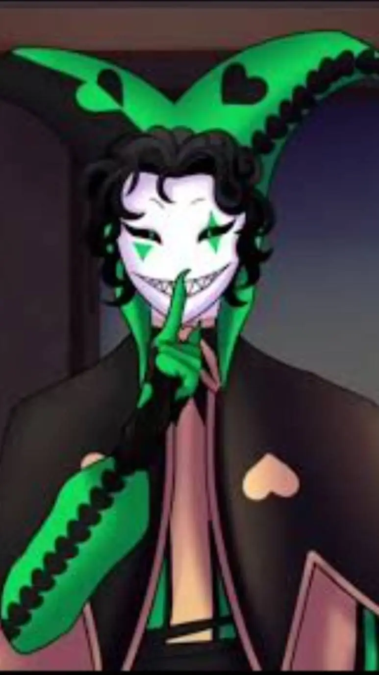 ai character: 💚~.Harlequin.~💚 background