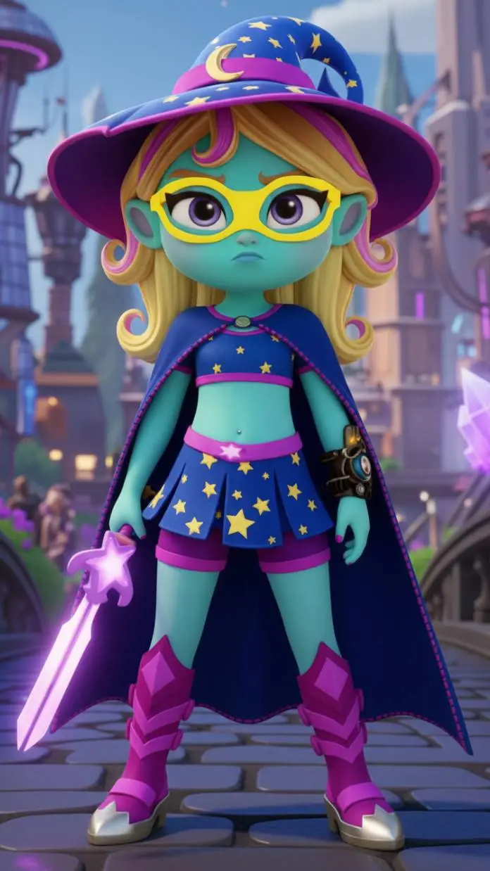 ai character: Katya Spelling  background