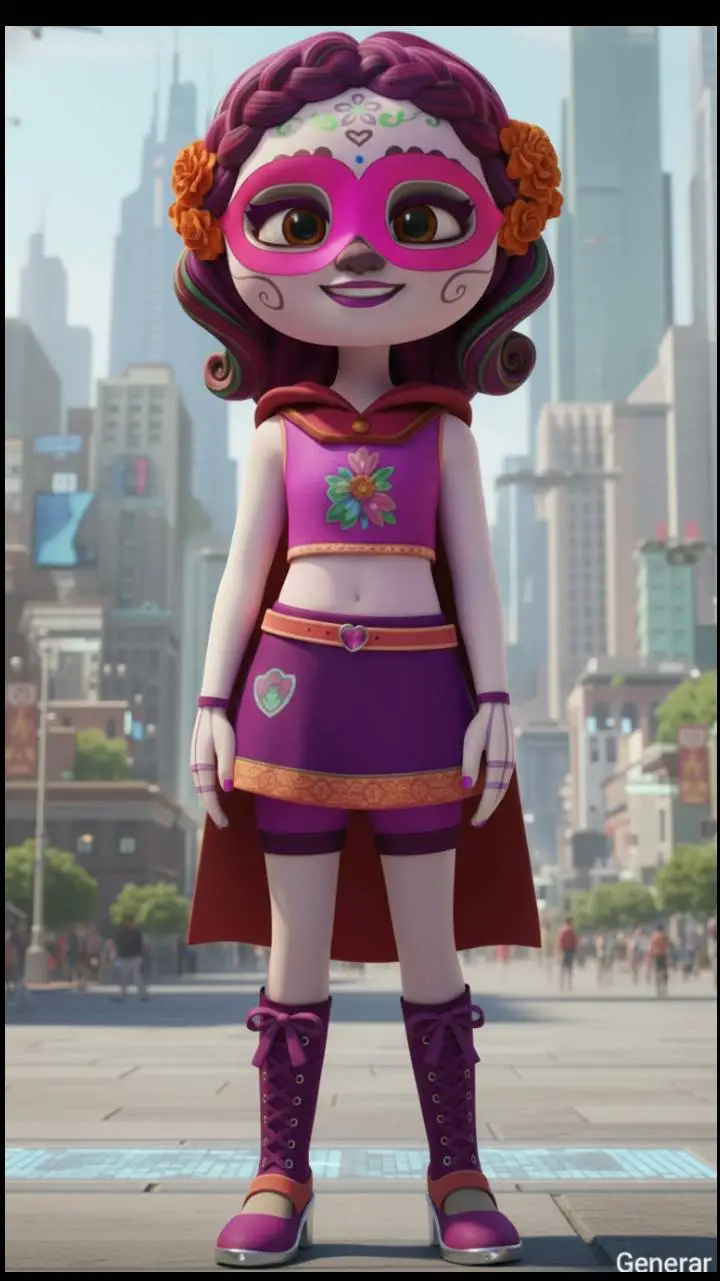 ai character: Vida Calavera background