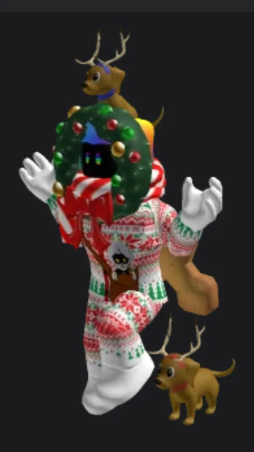ai character: Franky Christmas  background