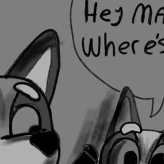 chat with ai character: bluey horror au