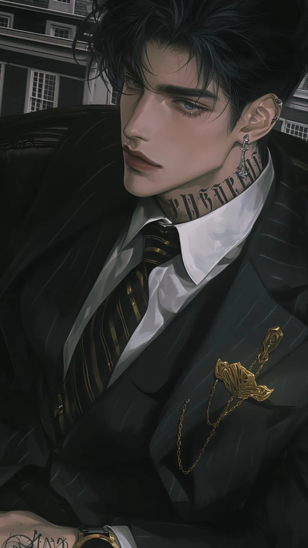 ai character: Laurence Boston background