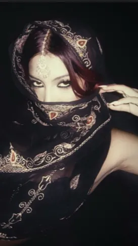 ai character: KATSEYE SLEEPOVER  background