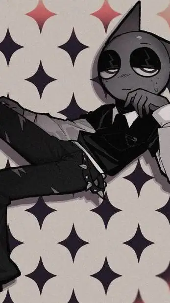 ai character: Gray background