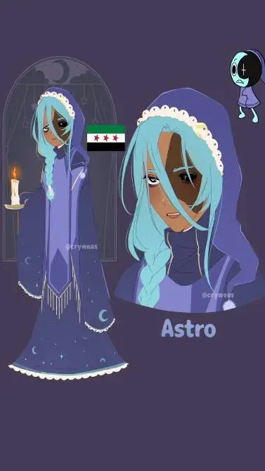 ai character: Human Astro background