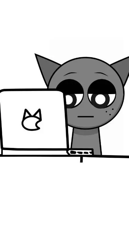 ai character: Gray background