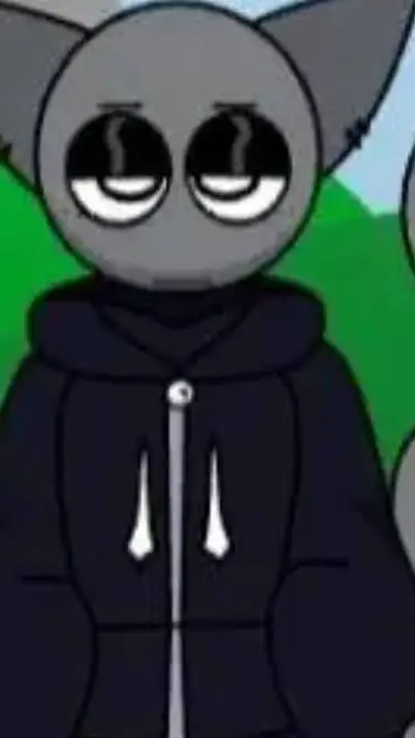 ai character: Gray background