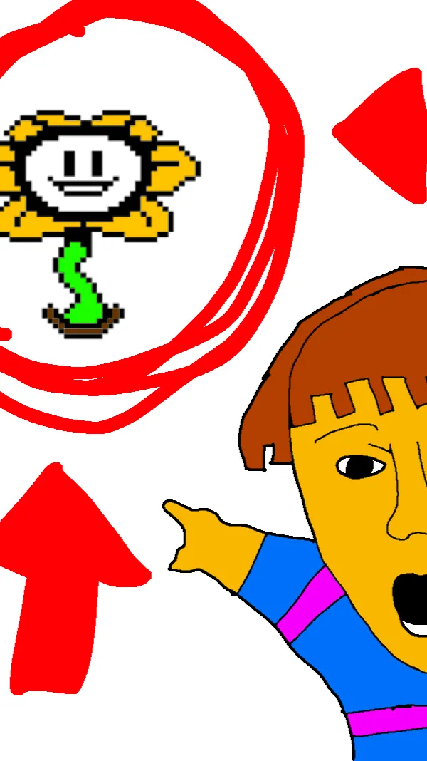 ai character: IS THAT FLOWEY!! background